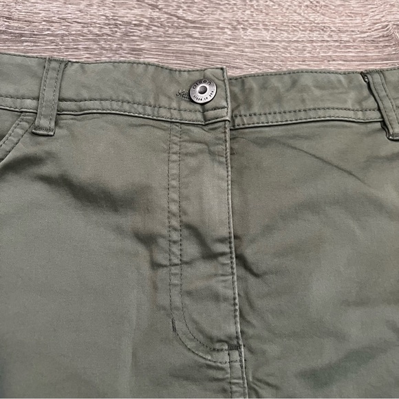 LIKE NEW! Olsen Stretch Skirt with Back Slit - Gray Sage Color - Picture 3 of 11